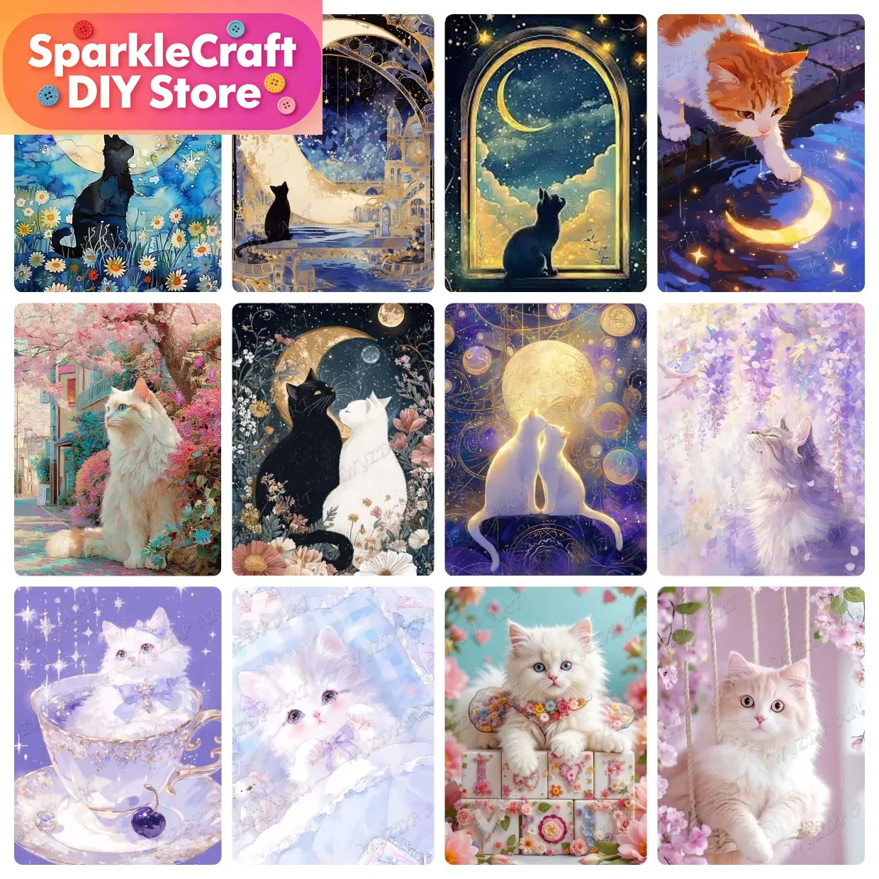 Embroidery Gift Ideas - Kit Lukisan Berlian 5D DIY Motif