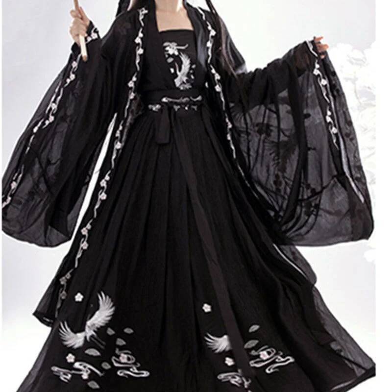 Embroidery Shirt - Rok Ru Panjang Pinggang Kancing Dua