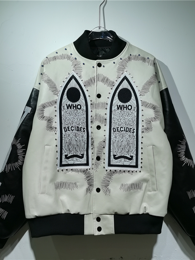 Embroidery Gothic - Jaket Bordir Totem Gothic dengan Rivet