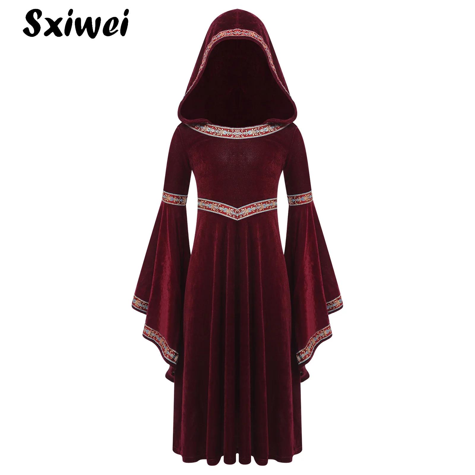 Embroidery Gothic - Kostum Putri Abad Pertengahan Berkerudung untuk