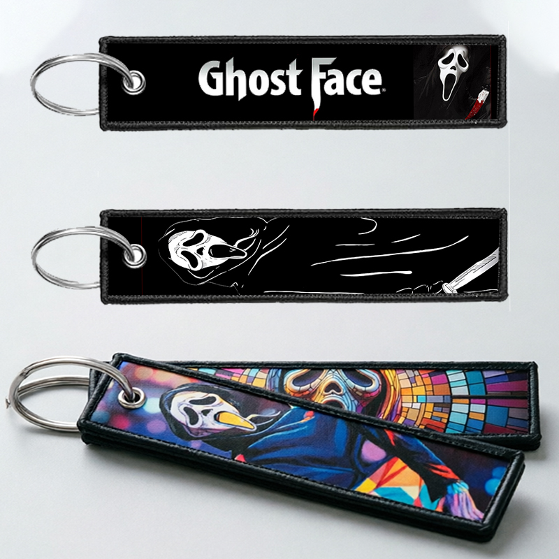 Embroidery Gift Ideas - GHOST FACE Gantungan Kunci untuk Pria