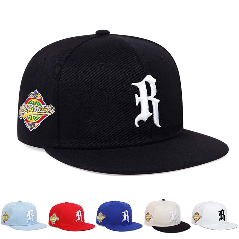 Embroidery Gothic - Topi Hip-hop bordir R, topi bisbol