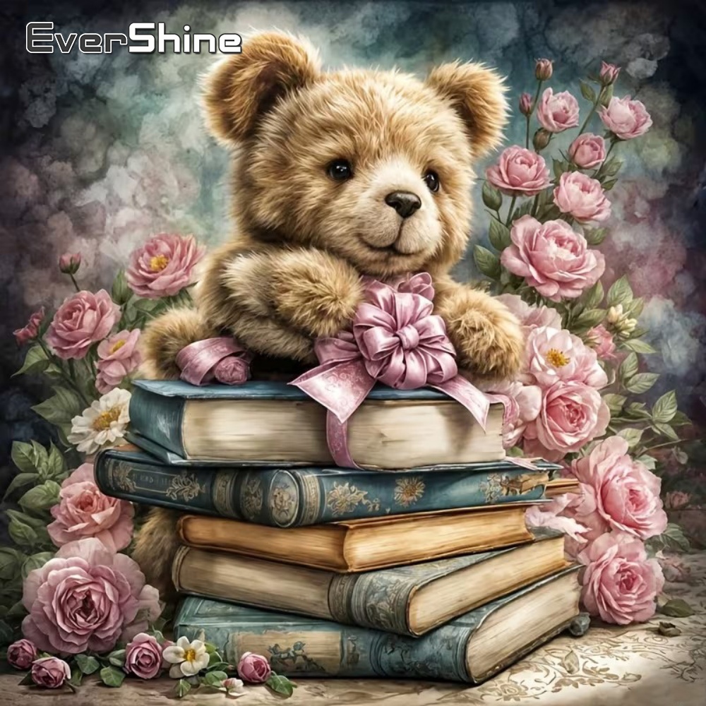 Embroidery Journal Book - EverShine Lukisan Berlian Bordir Berbentuk Beruang