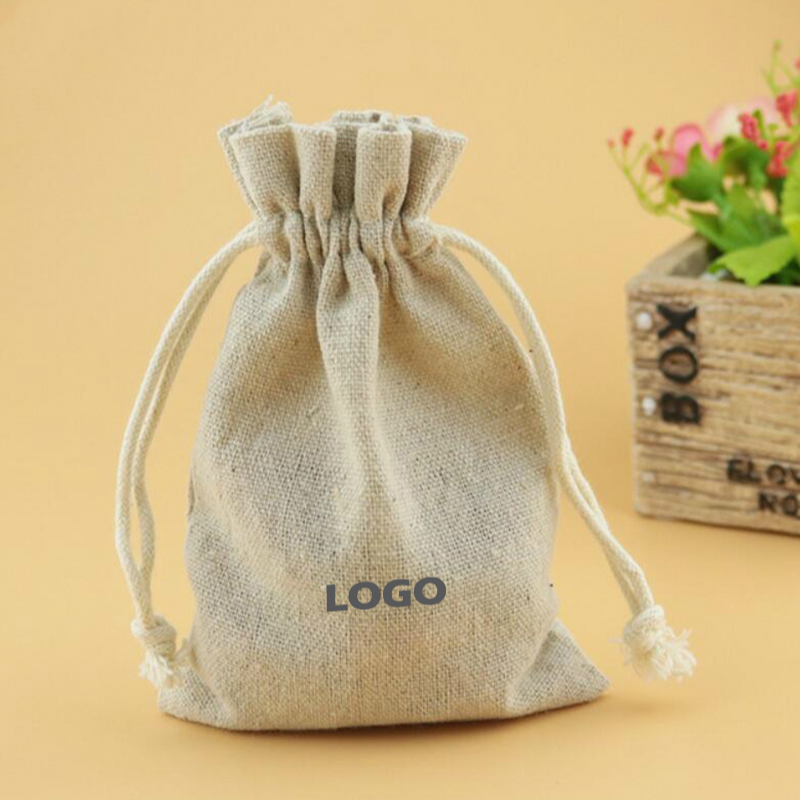 Linen Fabric Natural - 50 Pcs Tas Lenan Linen Perhiasan