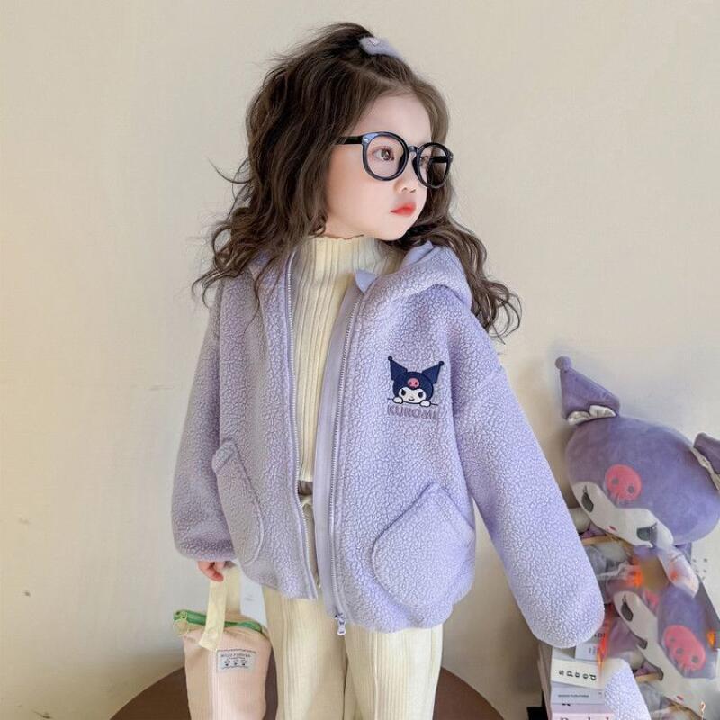 Embroidery Shirt - Mantel Beludru Lengan Panjang Sanrio Girls,