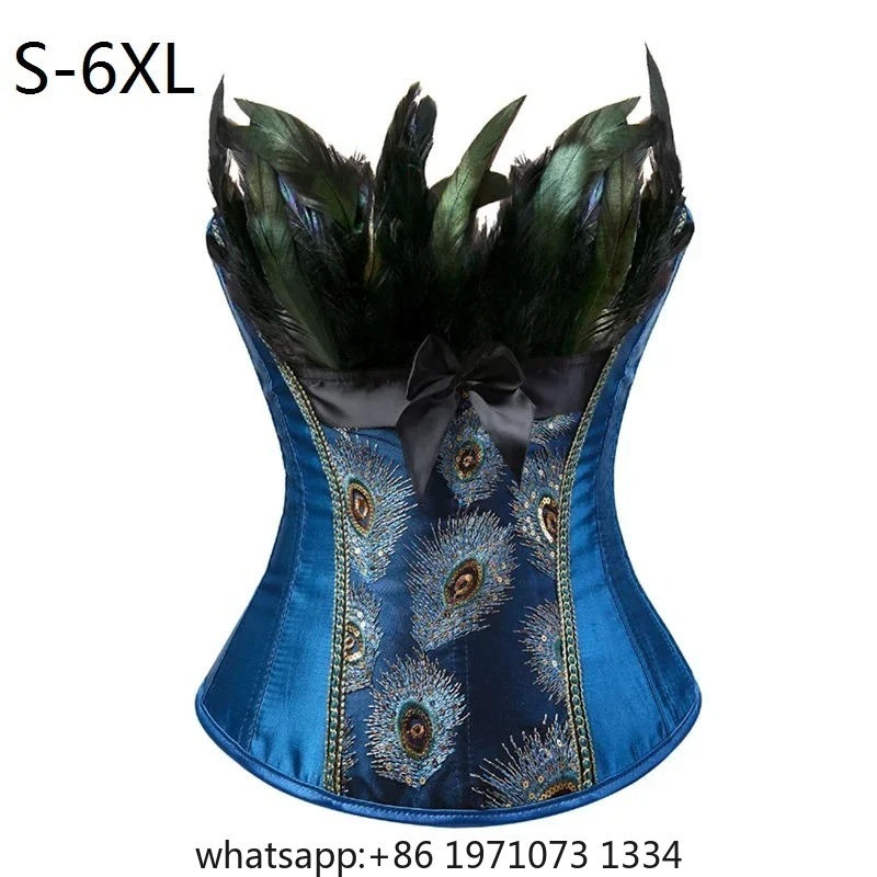 Embroidery Gothic - Korset dan Bustier Caudatus Bordir Burung