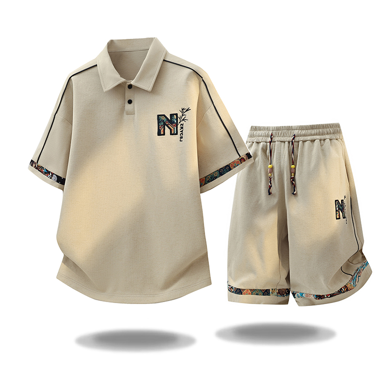 Set Kaos Lengan Pendek Olahrag - Embroidery Shirt ulasan dan harga