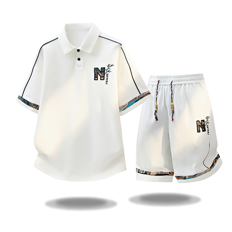 Set Kaos Lengan Pendek Olahrag - Embroidery Shirt ulasan dan harga