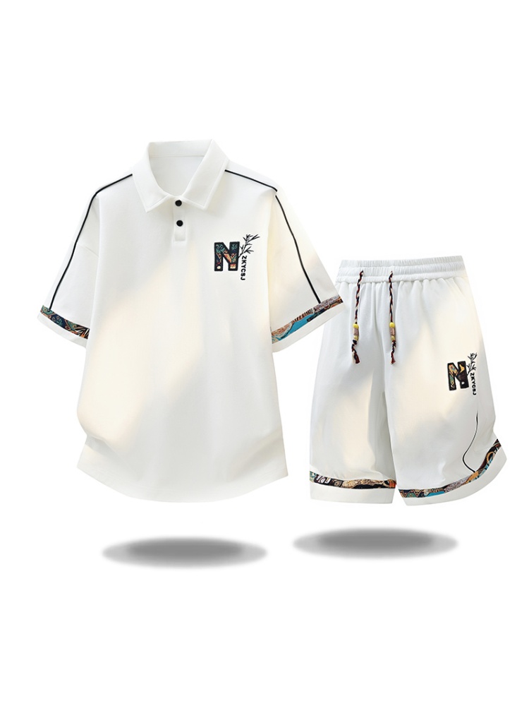 Set Kaos Lengan Pendek Olahrag - Embroidery Shirt ulasan dan harga