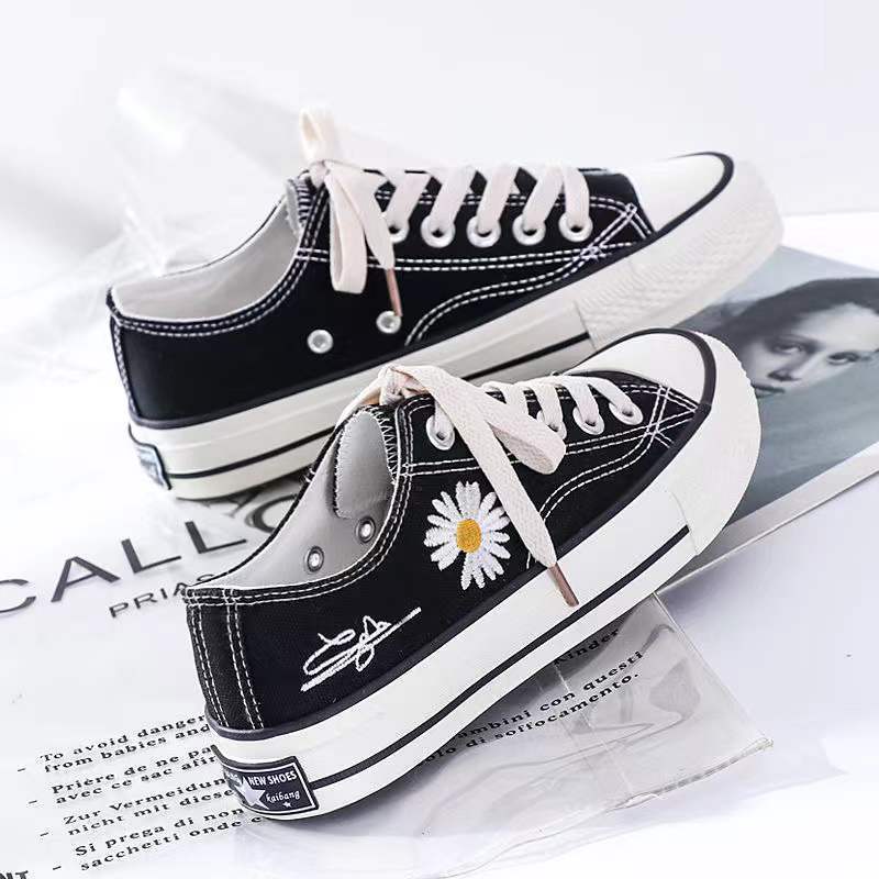 Sepatu Kanvas Wanita Bordir Kr - Embroidery Canvas ulasan dan harga