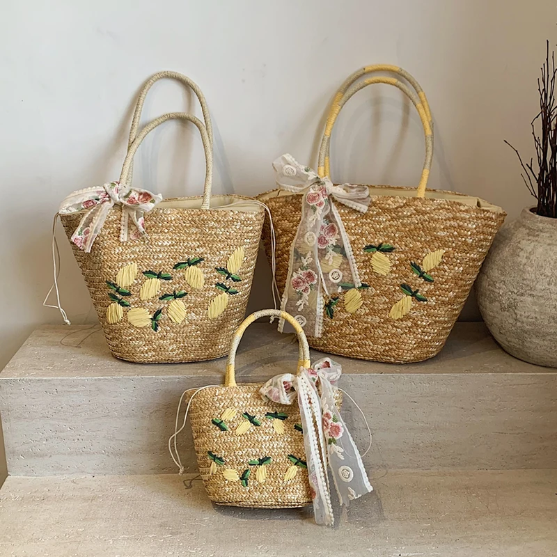 Tas bahu pantai kapasitas besa - Embroidery Kit Pouch ulasan dan harga