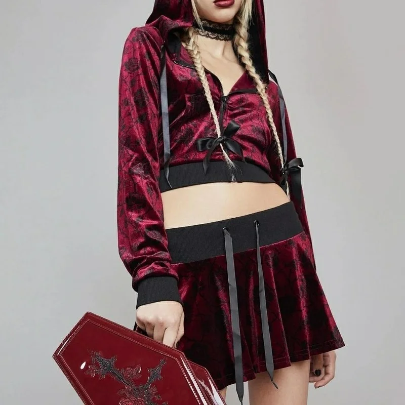 Tas Tangan Harajuku Y2K Lolita - Embroidery Gothic ulasan dan harga