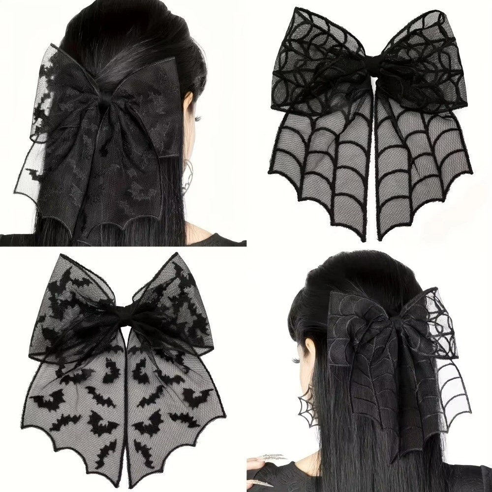 Jepit Rambut Kerudung Tulle Re - Embroidery Gothic ulasan dan harga
