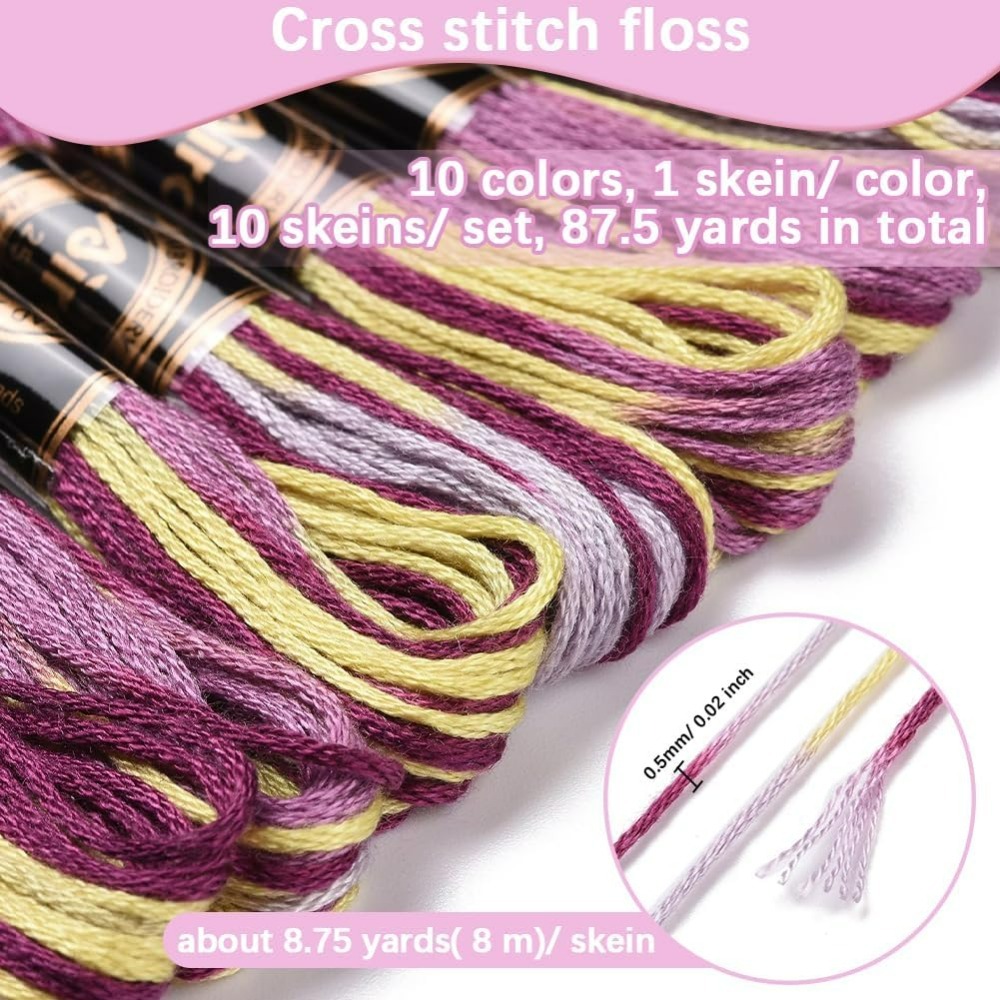 6 Helai Ungu Beraneka Ragam Be - Embroidery Stitch ulasan dan harga