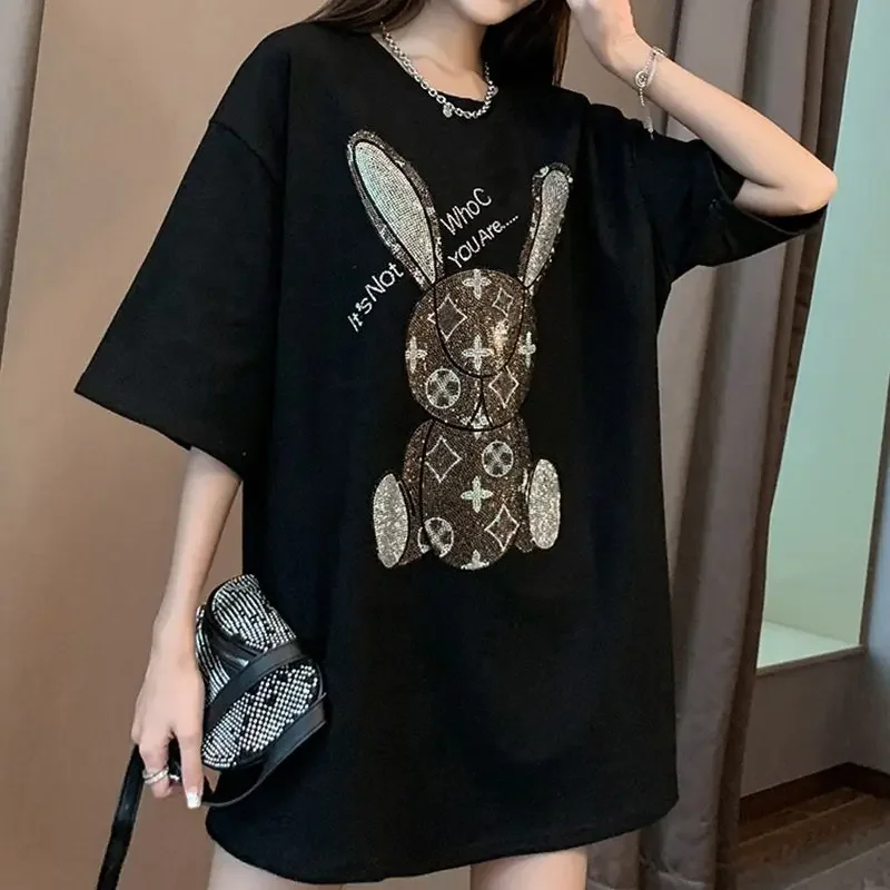 Kaos Kasual Musim Panas Wanita - Embroidery Shirt ulasan dan harga