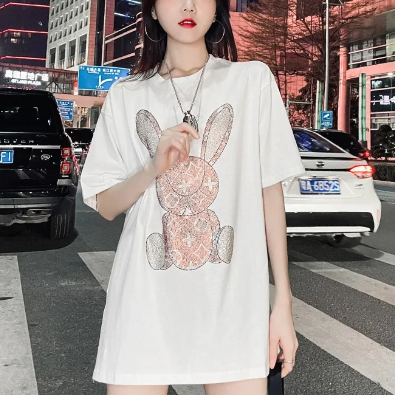Kaos Kasual Musim Panas Wanita - Embroidery Shirt ulasan dan harga