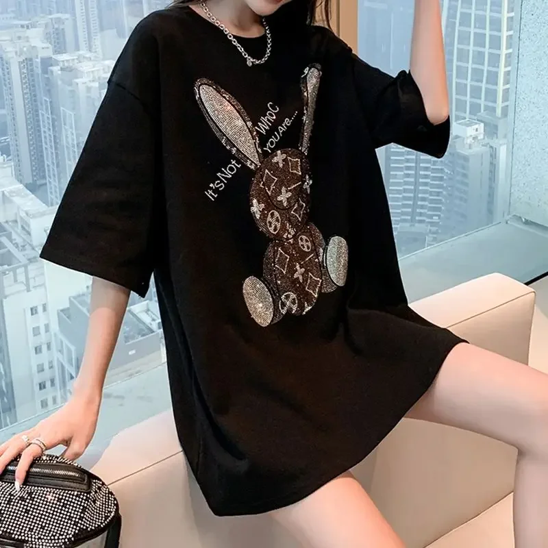 Kaos Kasual Musim Panas Wanita - Embroidery Shirt ulasan dan harga