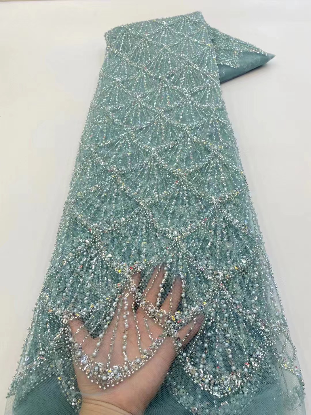 Kain Tulle Renda Afrika 2026 K - Embroidery Net Fabric ulasan dan harga