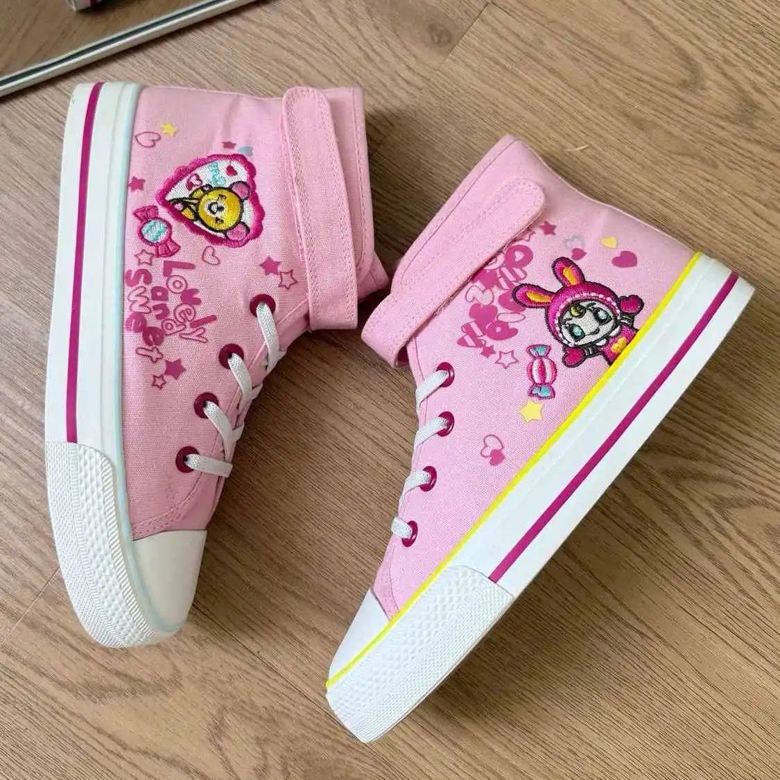 Sepatu Kanvas Pink Lucu Bordir - Embroidery Canvas ulasan dan harga