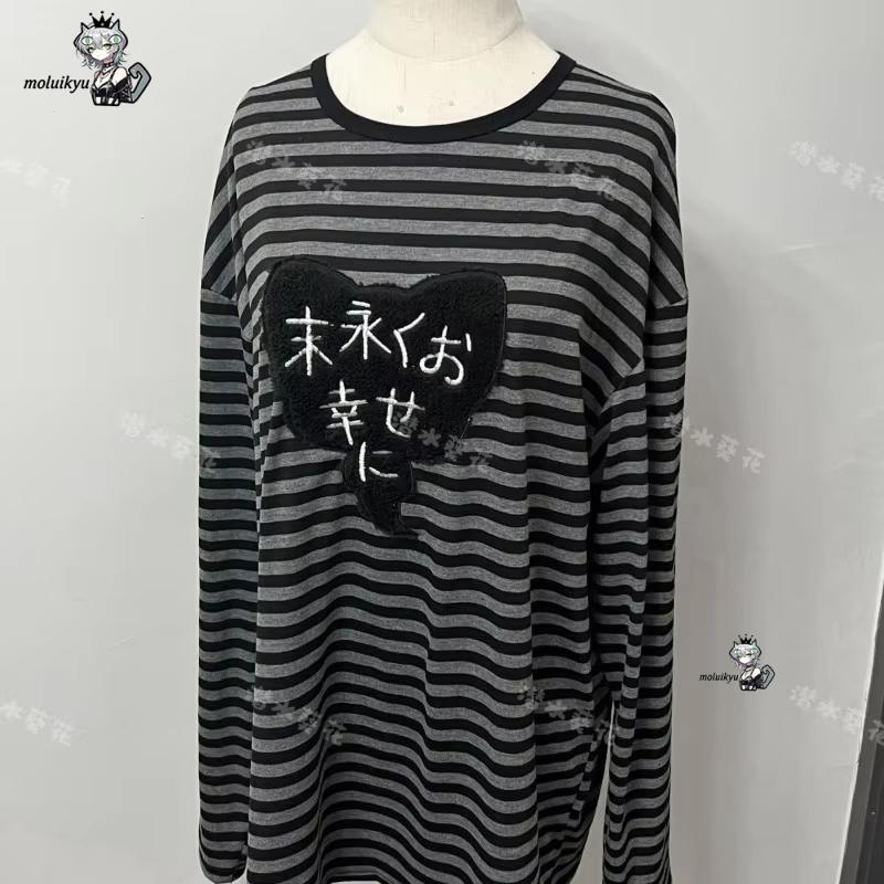 Kaos Lengan Panjang Kerah O Vi - Embroidery Shirt ulasan dan harga