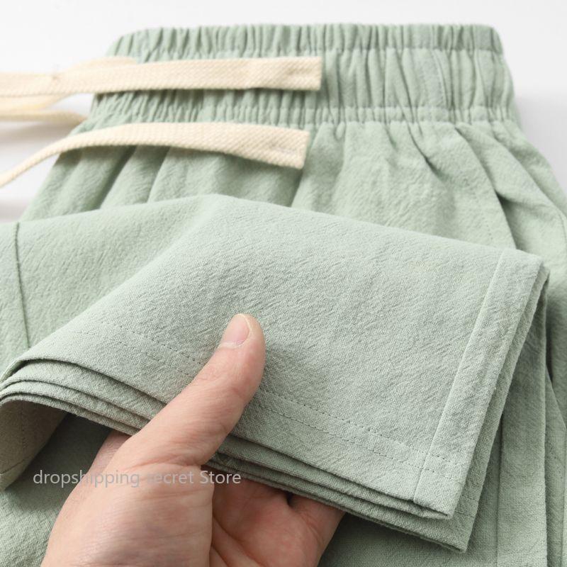 Celana Olahraga Katun dan Line - Linen Fabric Natural ulasan dan harga