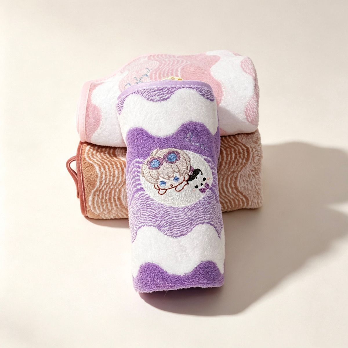 Handuk Tangan Anime Love and D - Embroidery Gift Ideas ulasan dan harga