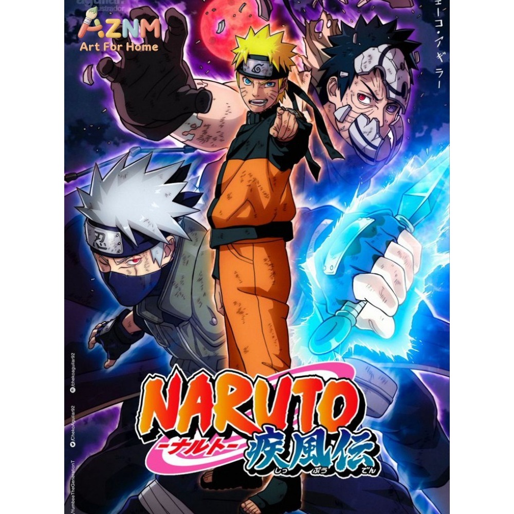 Lukisan Berlian Baru Naruto Ke - Embroidery Canvas ulasan dan harga