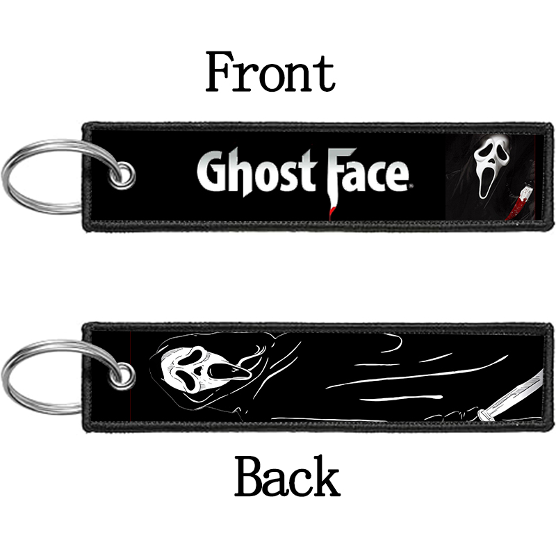 GHOST FACE Gantungan Kunci unt - Embroidery Gift Ideas ulasan dan harga