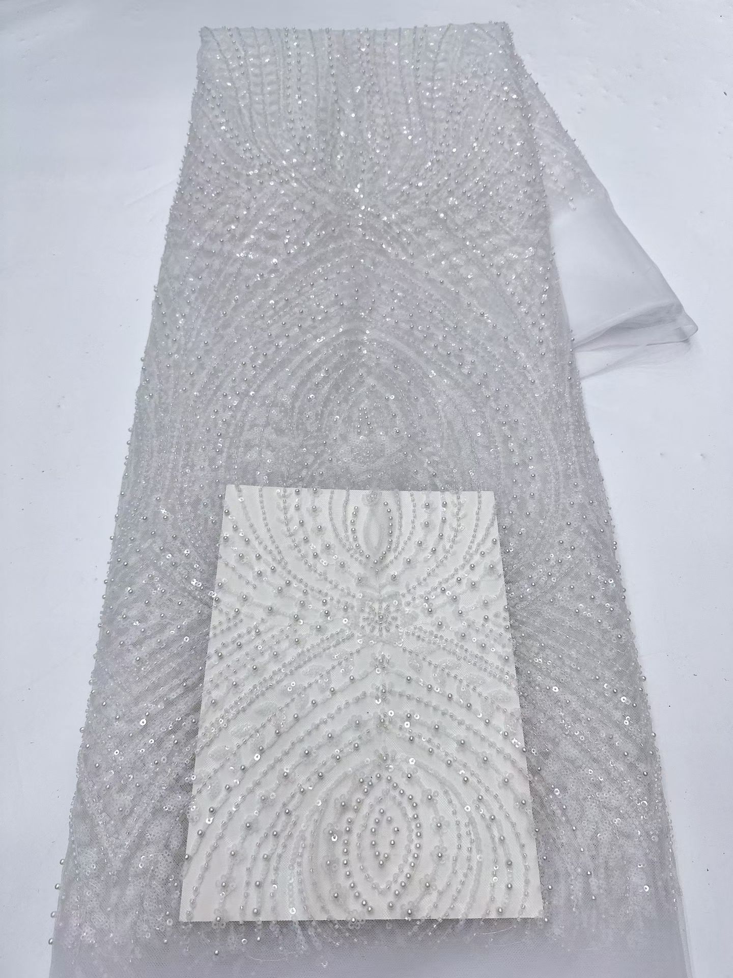 Kain Renda Tulle Nigeria Mewah - Embroidery Net Fabric ulasan dan harga
