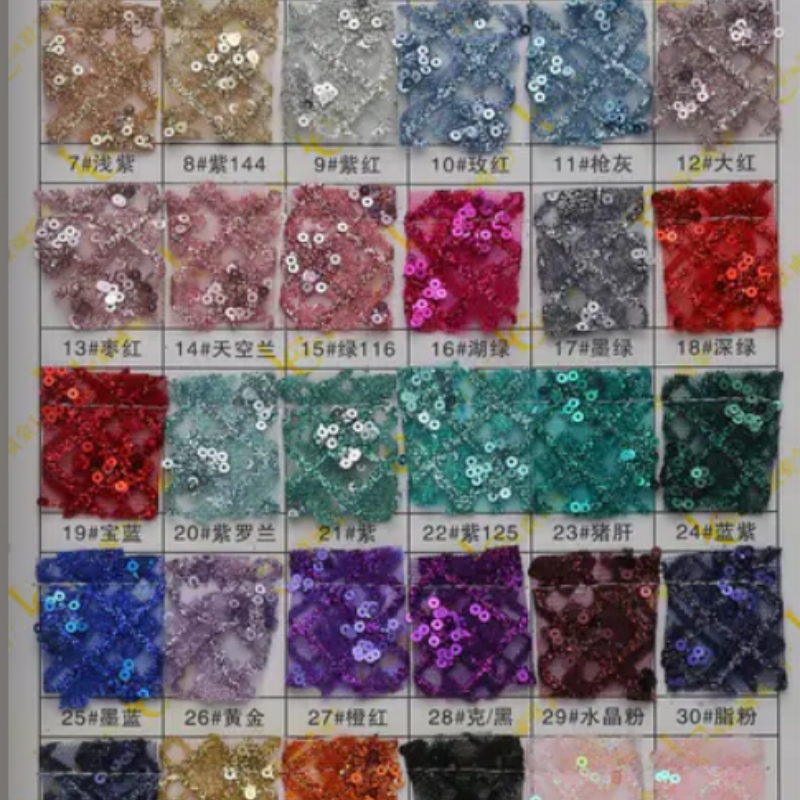 2026 Blue Hot Sale Desain Fash - Embroidery Net Fabric ulasan dan harga