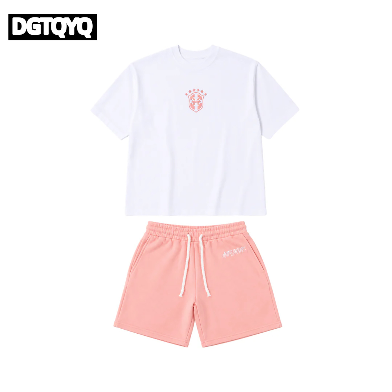 Set Kaos Oblong Leher Bulat Be - Embroidery Shirt ulasan dan harga