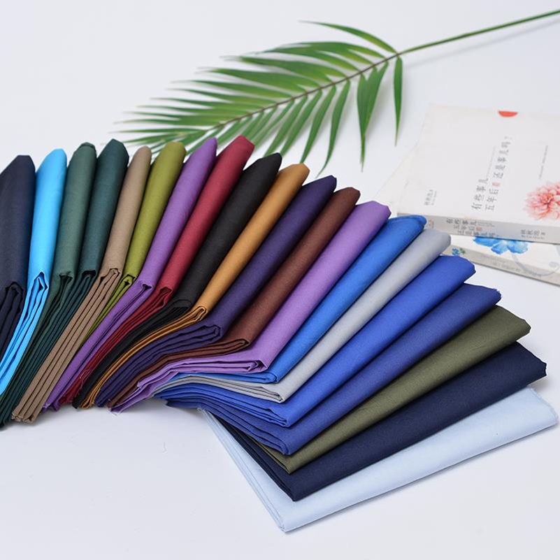 Kain Katun Poplin Warna Solid  - Linen Fabric Natural ulasan dan harga