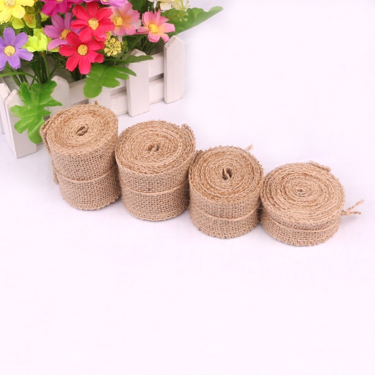 Kain Linen Jute Alami 5-30CM 2 - Linen Fabric Natural ulasan dan harga