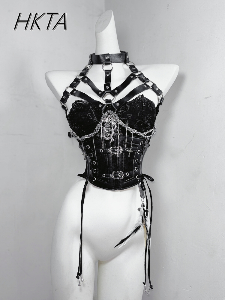 Atasan Tabung Bordir Bulu Mawa - Embroidery Gothic ulasan dan harga