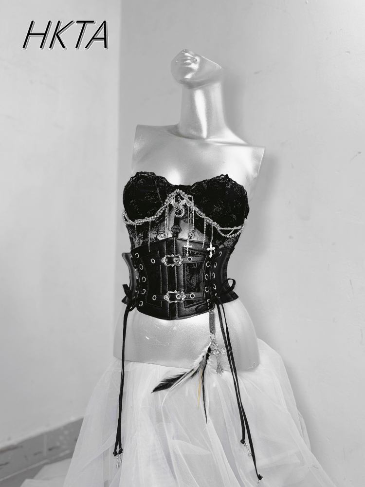 Atasan Tabung Bordir Bulu Mawa - Embroidery Gothic ulasan dan harga