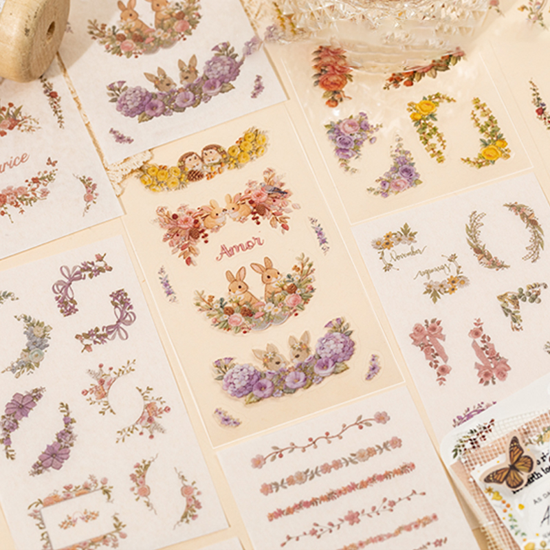 Mr.Paper 20Pcs Stiker Potong M - Embroidery Journal Book ulasan dan harga