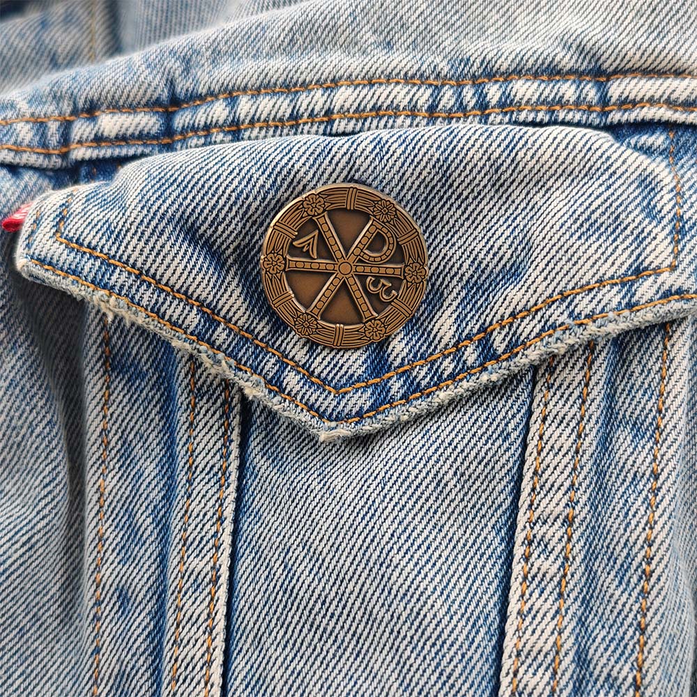 Bros Christian Chi Rho Emas, S - Embroidery Alpha ulasan dan harga