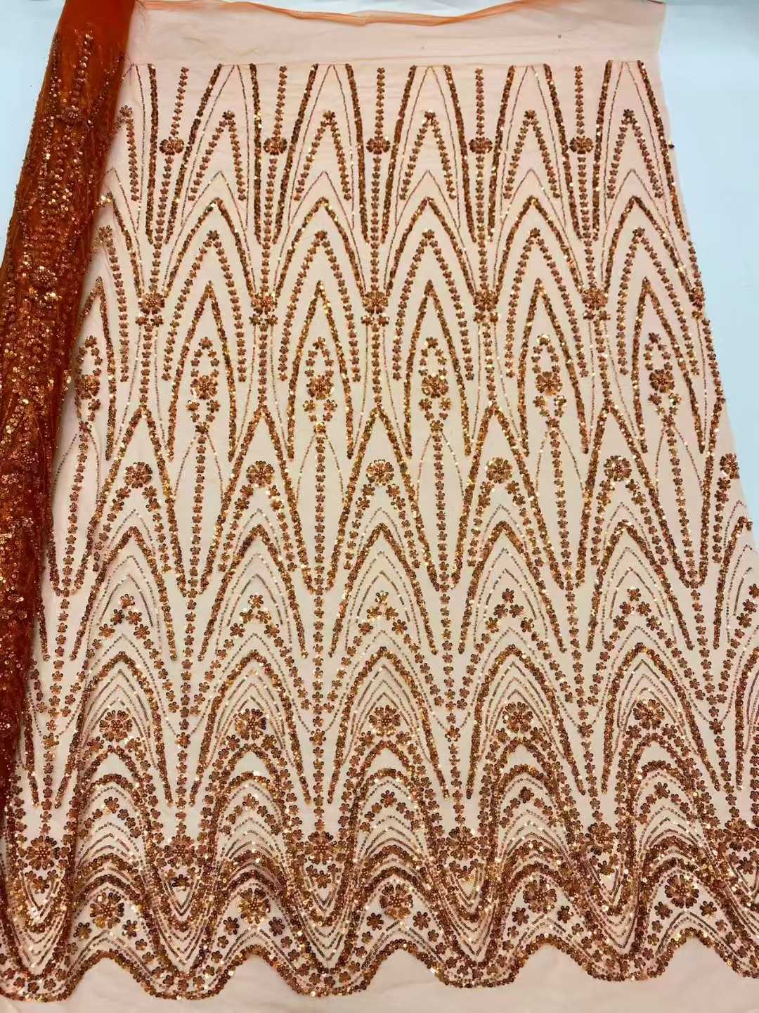 Kain Tulle Bordir Payet Berkua - Embroidery Net Fabric ulasan dan harga