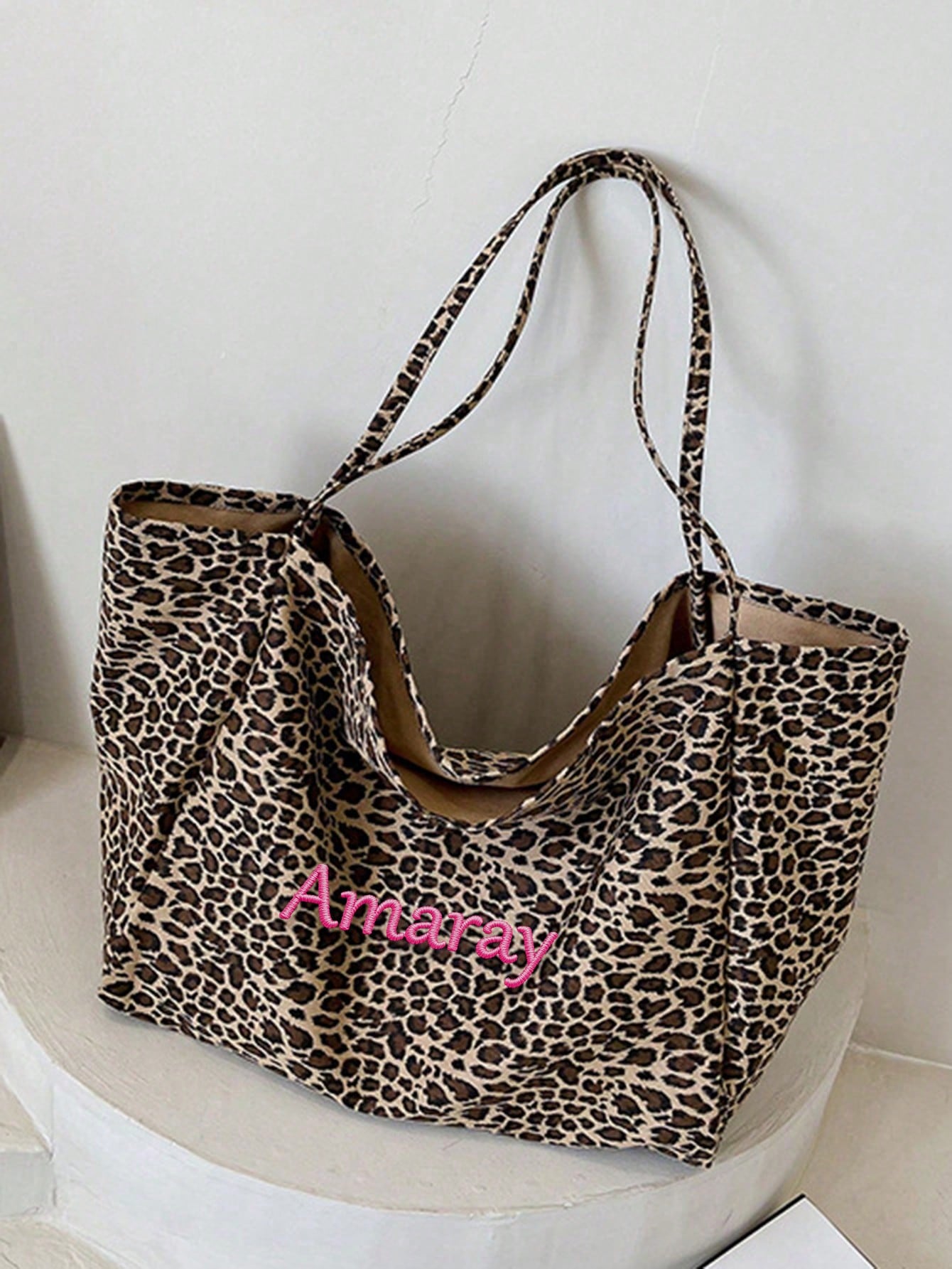Tas Tote Motif Macan Tutul Nam - Embroidery Gift Ideas ulasan dan harga