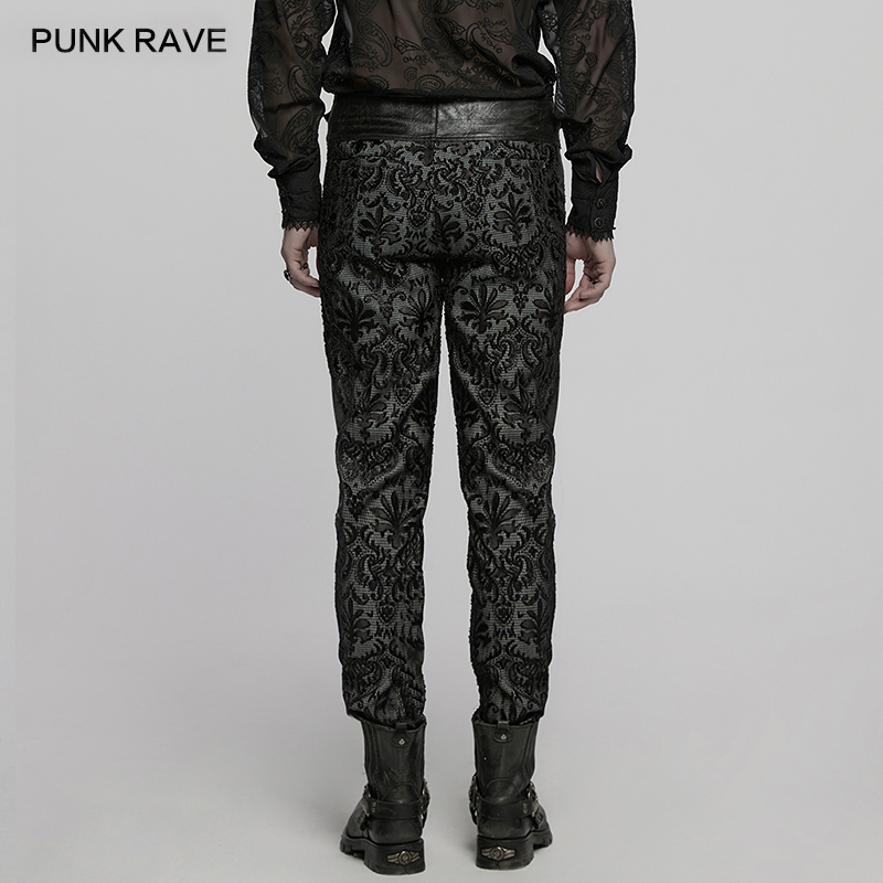 Celana Jas Pria PUNK RAVE Goth - Embroidery Gothic ulasan dan harga