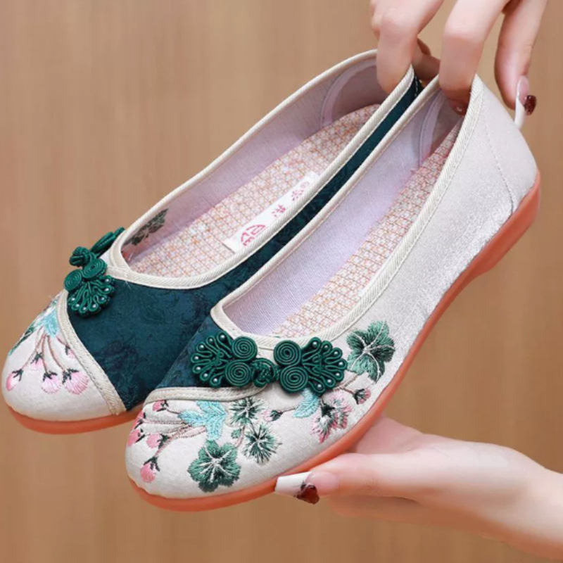 Sepatu Kanvas Wanita Gaya Cina - Embroidery Canvas ulasan dan harga